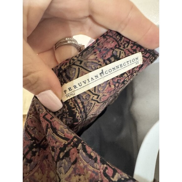 Peruvian Connection Dress XS Modal Pima Cotton Multicolor - Picture 4 of 5